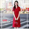 上海旗袍厂ASE-2232真丝连衣裙女2021夏新款桑蚕丝v领显瘦气质阔太太长裙子纯色性感 商品缩略图3