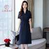 上海旗袍厂ASE-2232真丝连衣裙女2021夏新款桑蚕丝v领显瘦气质阔太太长裙子纯色性感 商品缩略图1