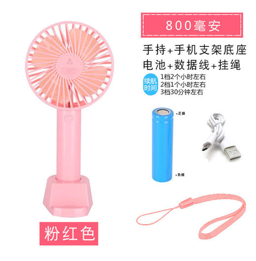 〖便携式大风力迷你电扇〗USB风扇 迷你小电风扇便携电扇床上学生手持台式可充电随身小风扇 商品图7