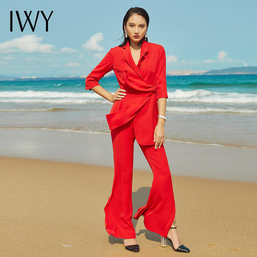 IWY/ 红色西服裤子套装CP9239 商品图0