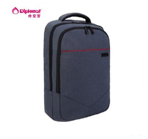 DIPLOMAT外交官商务休闲双肩包（YH-739L） 灰配黑 商品图2