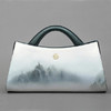 中国风山水印花，牛皮女包TX120115 商品缩略图1