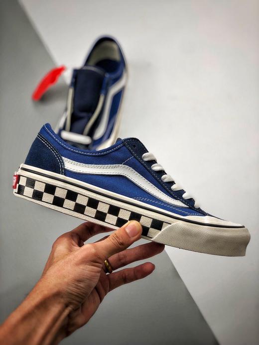 男女鞋万斯vansstyle36ceconsf深蓝棋盘配色杀人鲸板鞋style36