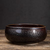 「台湾禅意手工铁釉陶瓷大号茶洗」日式粗陶建水水洗水盂水方 商品缩略图2