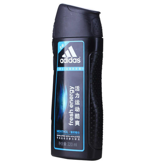 ADIDAS/阿迪达斯 男士活力运动酷爽去屑洗发露 220ML  限时特价 舒缓头皮，不止去屑，帮助头皮去除头屑，薄荷精华，缓解头皮屑再生，不干枯油腻，给秀发更多营养， 商品图1