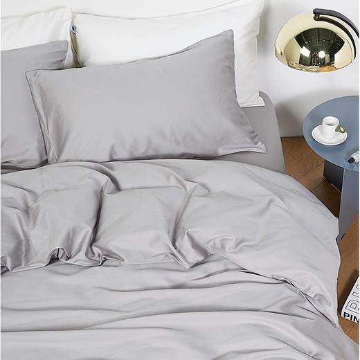 夜家居NIGHTS 经典豪美系列床上用品60支缎纹素色纯棉床单款四件套 4色可选 商品图2