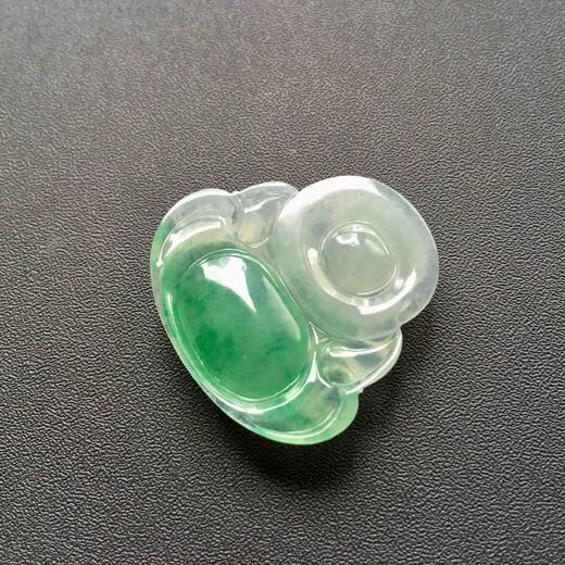 冰种阳绿俏色翡翠大弥勒佛 商品图6