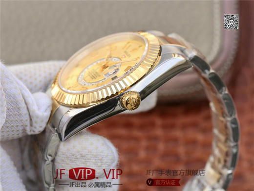 N劳力士蚝式恒动SKY-DWELLER 326939黑盘，和正品一样内圈24小时真功能，拧动外圈就能调，这款经典瞩目的腕表专为环球旅行人士而设计 商品图5