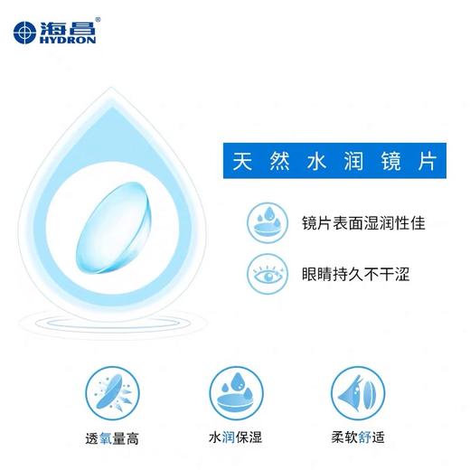 海昌 睛透氧 O2BALANCE月抛6片隐形近视眼镜（隐形下单需定制，7-10个工作日发货） 商品图2