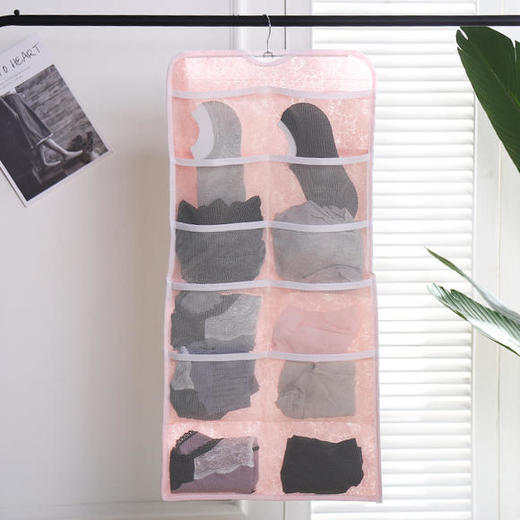 HH-GD-02新款双面内衣收纳袜子储物挂袋 商品图3