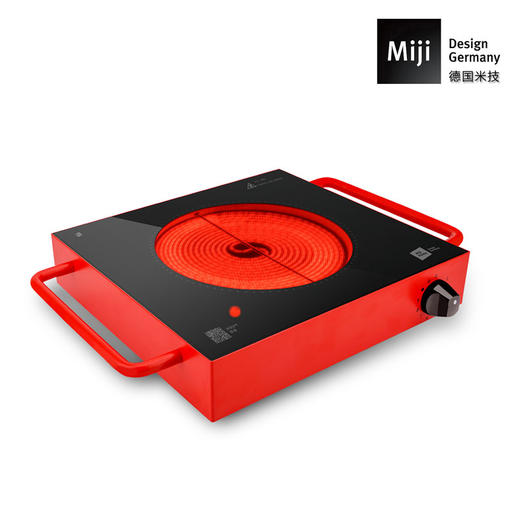 Miji德国米技 电陶炉（大功率） 不挑锅具 无极能量调节 无风扇静音  Miji Home R1（红色） 商品图0