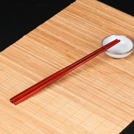 【青山特惠】小叶紫檀筷子礼盒十双装  中国红 s17 商品图3