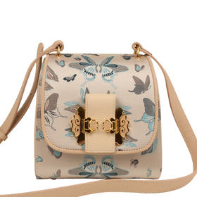 SAINTJOY/上久楷 宋锦女式斜挎包 福蝶 BWS18A0801