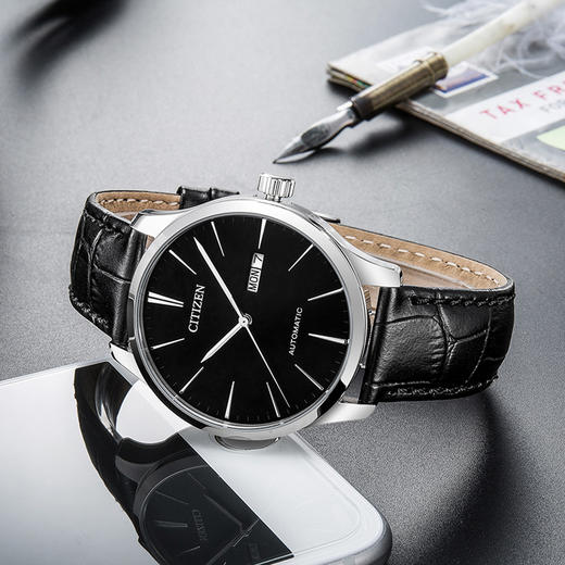 西铁城官方正品自动机械皮带防水休闲男装手表NH8350-08EB 商品图3