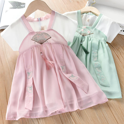 裁缝学苑 TW16中国风儿童汉服女1:1实物服装纸样剪裁图纸牛皮纸样 商品图1