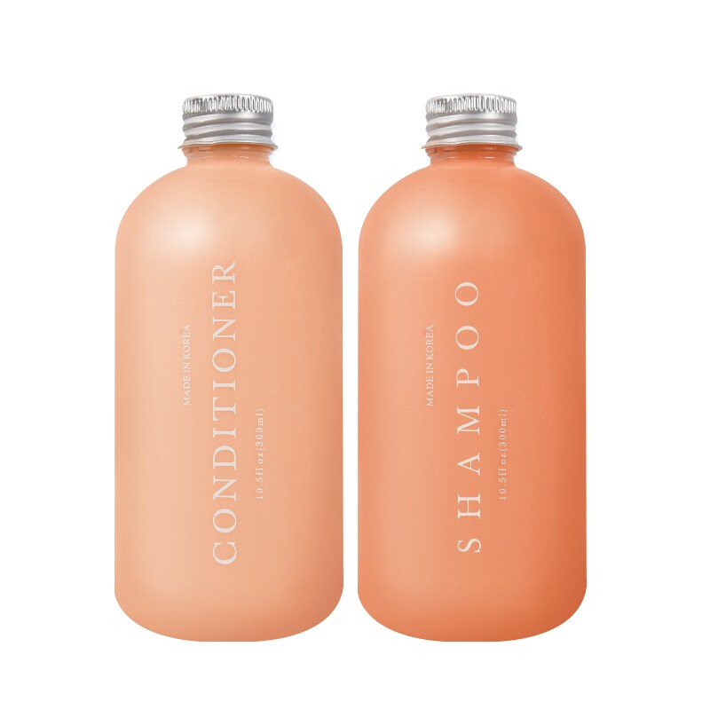 FORMULA OF BEAUTY/玛咖珑 轻奢无硅油洗发水300ML+护发素300ML 橙色组合装 带压头有票JPY带授权招加盟代理