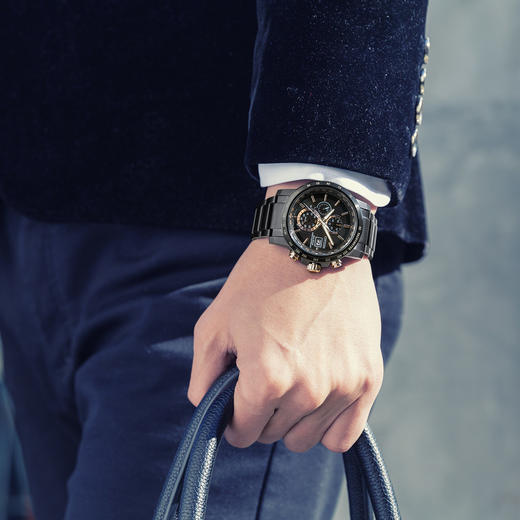 西铁城日本官方正品光动能万年历电波表空中之鹰系列炫酷男表AT8127-85F 商品图5