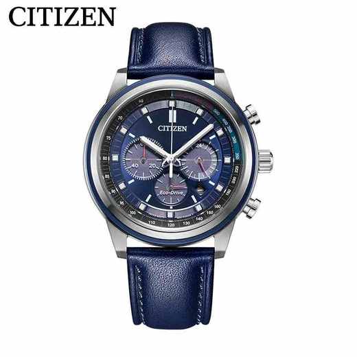 西铁城日本官方正品光动能夜光防水运动时尚皮带男表CA4031-07L 商品图3