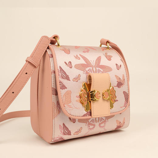 SAINTJOY/上久楷 宋锦女式斜挎包 福蝶 BWS18A0801 商品图5