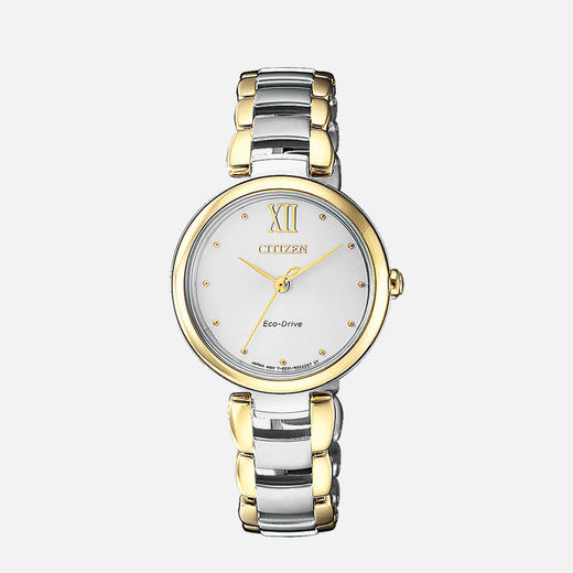西铁城（CITIZEN）光动能女表钢带时尚款EM0534-80A 商品图2