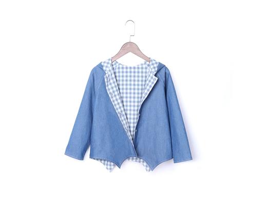 裁缝学苑 TD05儿童精灵外套开衫1:1实物服装纸样剪裁图纸牛皮纸样 商品图1