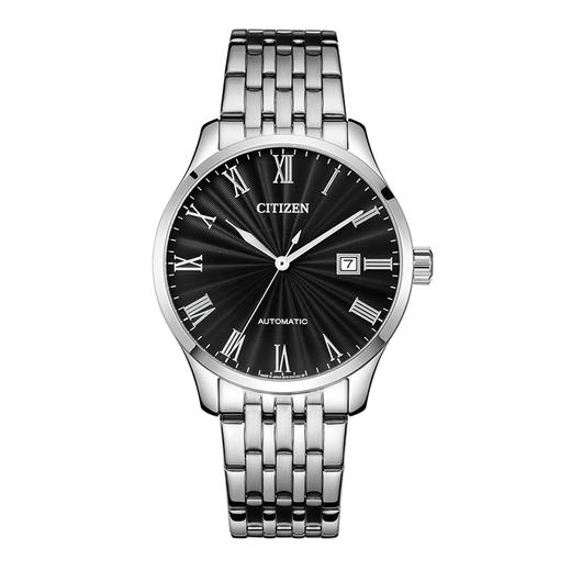 西铁城日本官方正品防水休闲复古时尚钢带机械男表NJ0080-50E 商品图2