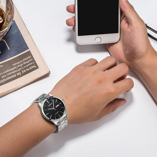 西铁城官方正品防水经典复古自动机械男表NH8350-83EB 商品图3