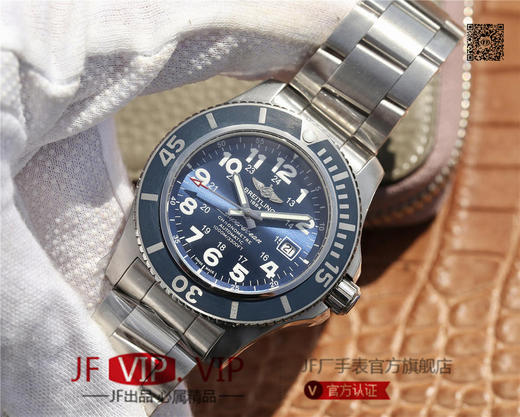 百年灵超级海洋，火热呈现。劲酷的钛合金外壳，尽显品牌的阳刚魅力，男士腕表，精钢表带，自动机械机芯，密底。 商品图3