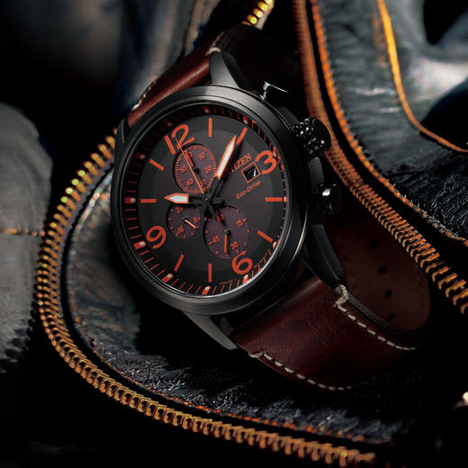 西铁城日本官方正品皮带计时光动能男表CA0617-11E 商品图2