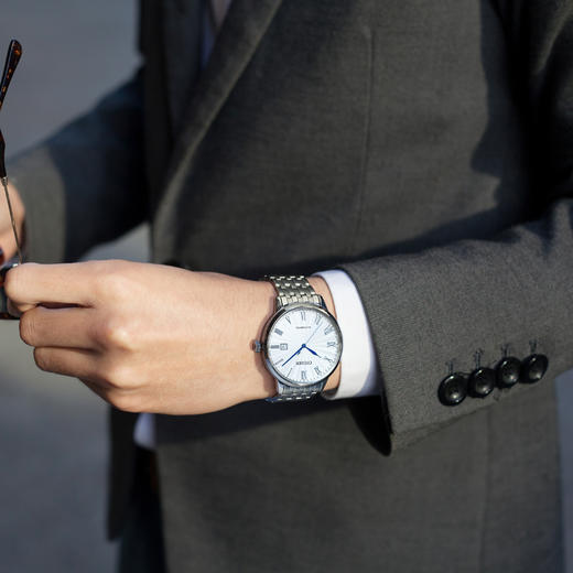 西铁城日本官方正品防水休闲复古时尚钢带机械男表NJ0080-50A 商品图4