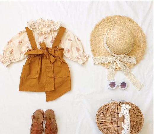 裁缝学苑 AD04-TD16亲子背带裙1:1实物服装纸样剪裁图纸牛皮纸样 商品图2