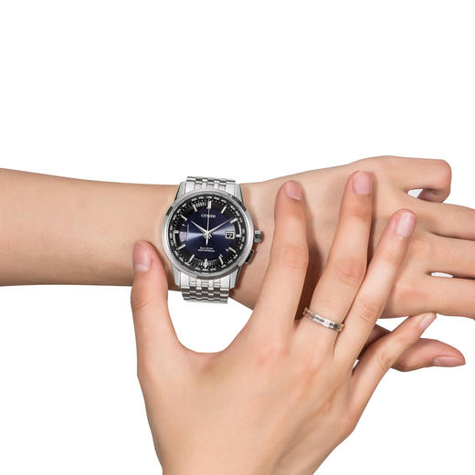 西铁城光动能万年历电波对时男表官方正品防水休闲款CB0150-62L 商品图5