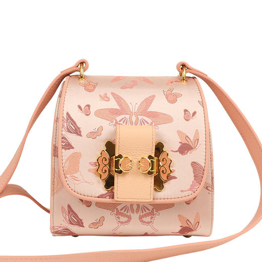 SAINTJOY/上久楷 宋锦女式斜挎包 福蝶 BWS18A0801 商品图1