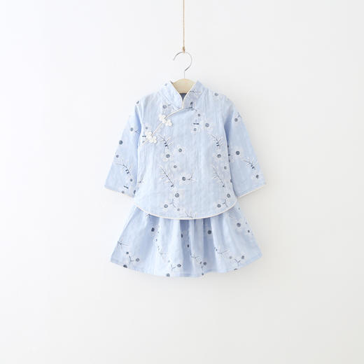 裁缝学苑 TD21女童民国旗袍套装1:1实物服装纸样剪裁图纸牛皮纸样 商品图1