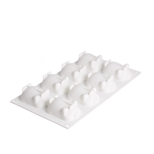 网红桃子模具/金猪8孔模具-可制作慕斯、巧克力创意，或者做各种冻类如牛肉冻、猪蹄冻、鱼冻蔬菜冻等，蒸鱼泥、鸡蓉也可以，效果非常出彩！ 商品图9