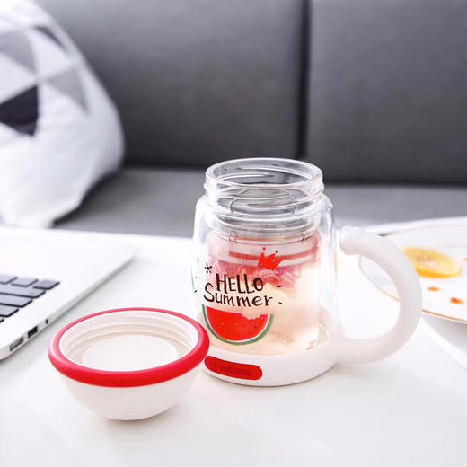 杯具熊双层玻璃杯320ml 商品图1