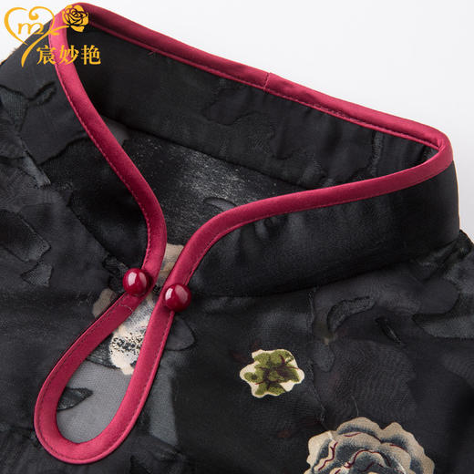 MY-92367新款大码改良旗袍真丝连衣裙TZW 商品图2