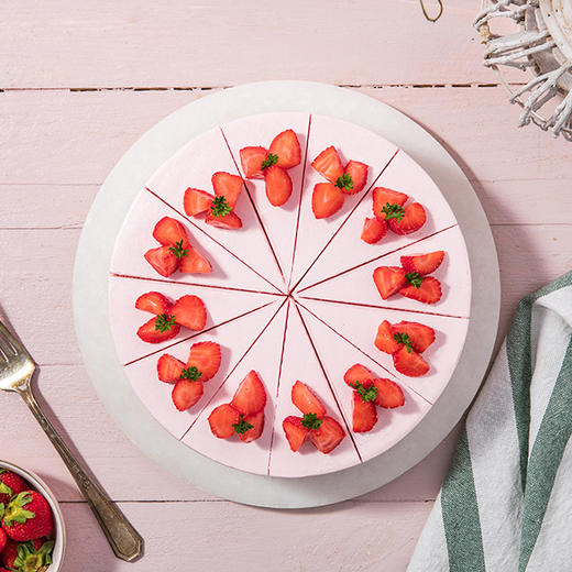 【新品 烈焰莓莓】夏日清新草莓慕斯，无法抗拒的粉红甜蜜（新乡） 商品图1