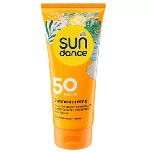 德国sundance成人物理防晒霜乳50高倍100ml