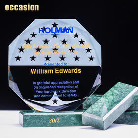 奖牌定制定做 儿童光荣退伍牌奖杯水晶纪念品刻字创意大理石奖品