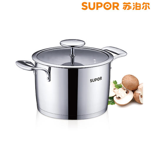 苏泊尔 SUPOR  雅致不锈钢汤锅  不锈钢 金属连接  ST20V1  20cm 商品图0