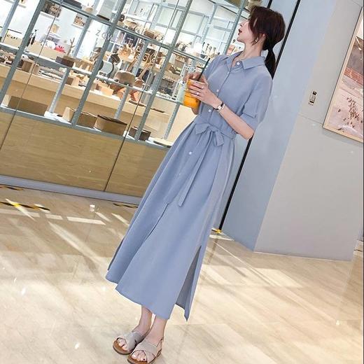 高圆圆同款 很仙的法国小众连衣裙衬衫连衣裙 商品图2