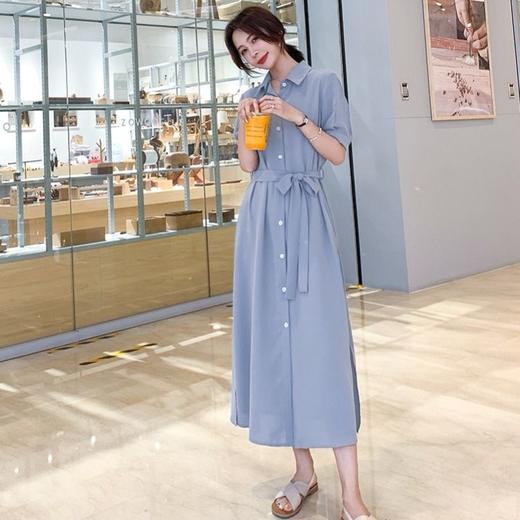高圆圆同款 很仙的法国小众连衣裙衬衫连衣裙 商品图1