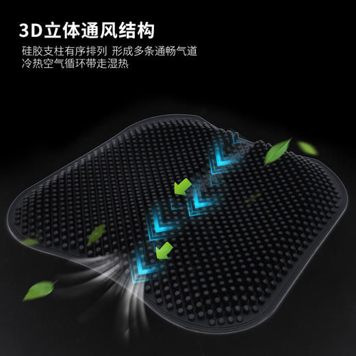 透气舒爽3D硅胶按摩坐垫 商品图2