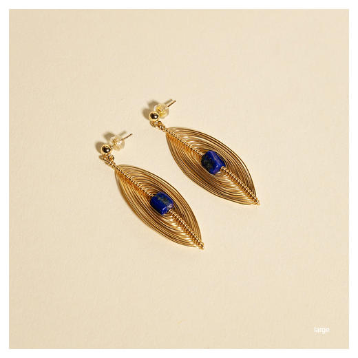 OKRA | Big Awaken Stone Earrings [定制耳环 4色可选] 商品图4
