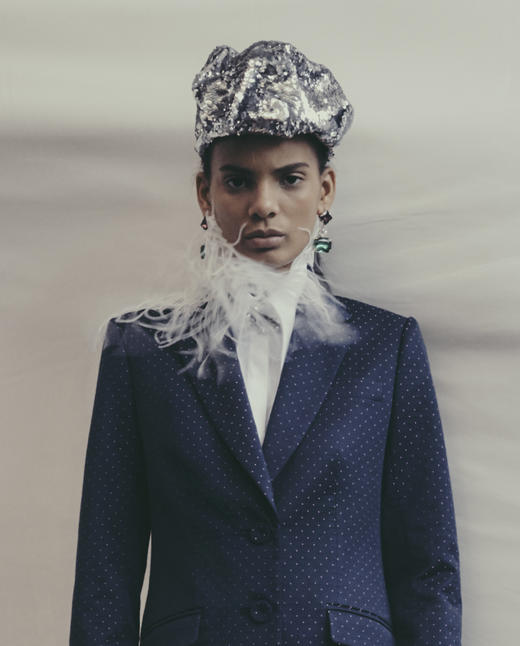 北京仓｜Erdem-Graphic-Emerald 耳环［英国设计师］ 商品图2