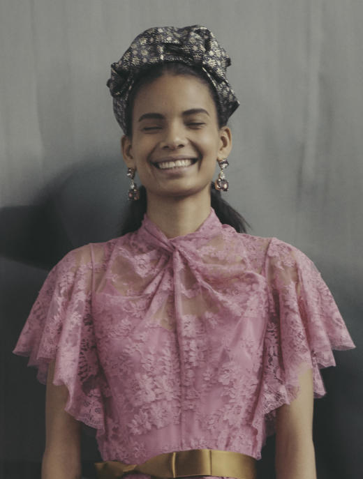 北京仓｜Erdem-Graphic-Pink 耳环［英国设计师］ 商品图1