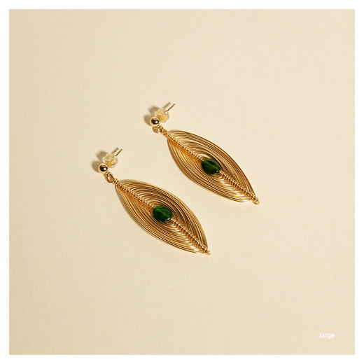 OKRA | Big Awaken Stone Earrings [定制耳环 4色可选] 商品图5