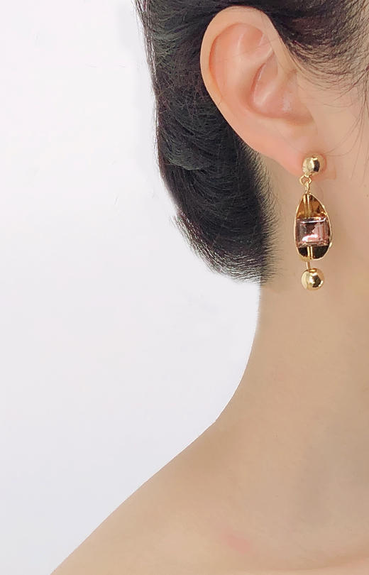 北京仓｜Erdem-Structural-Pink 耳环［英国设计师］ 商品图3