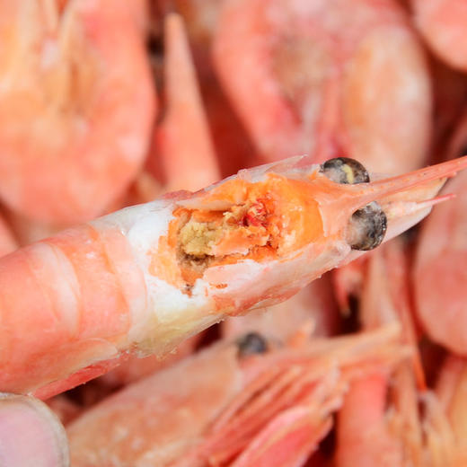北极甜虾带籽野生海虾元宝虾新鲜海鲜 2斤化冻即食 商品图2